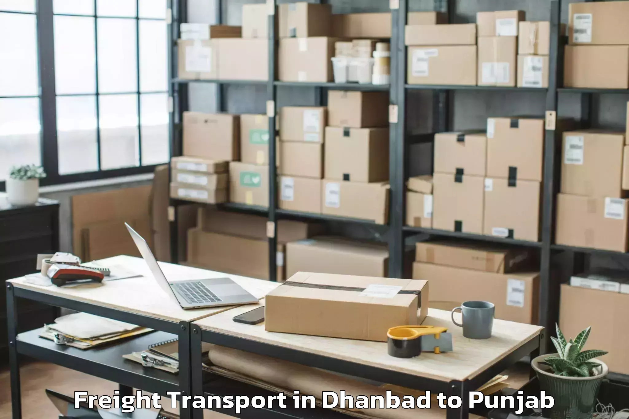 Professional Dhanbad to Darak Freight Transport